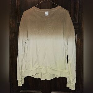 All in Motion Brown and Cream Ombre Sweatshirt